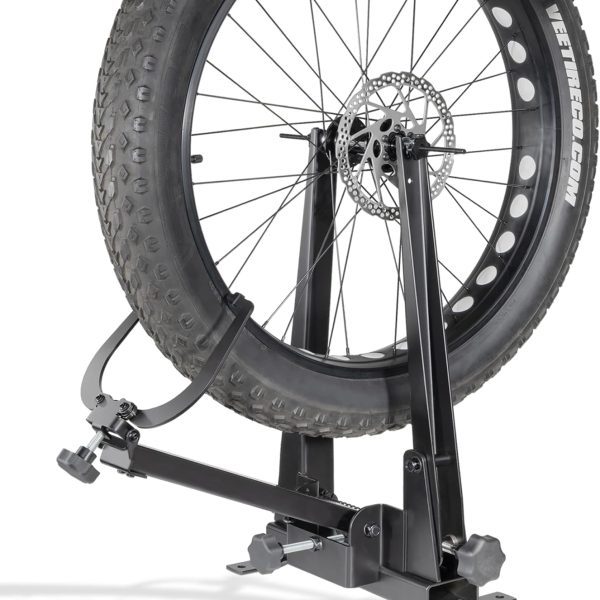 Bicycle Wheel Truing Stand — Compatible with Tires Up to 5 Inches Wide; Heavy-Duty Tool for Wheel Repair and Maintenance; Compatible with Various Wheel Types Ranging from 25 to 29 Inches in Diameter