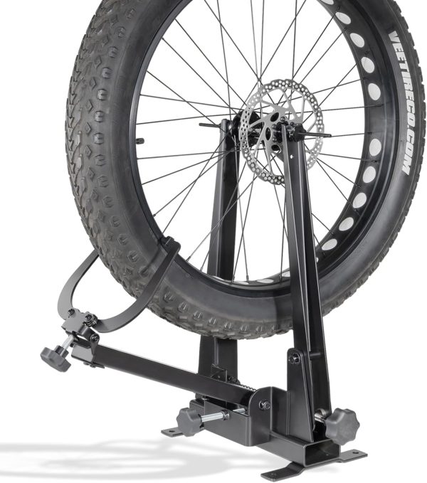 Bicycle Wheel Truing Stand — Compatible with Tires Up to 5 Inches Wide; Heavy-Duty Tool for Wheel Repair and Maintenance; Compatible with Various Wheel Types Ranging from 25 to 29 Inches in Diameter